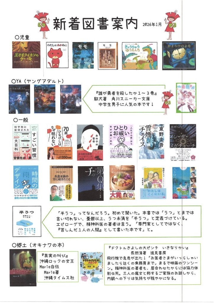 １月図書館だより(裏)